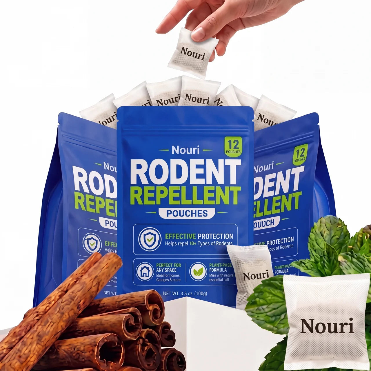 Nouri Rodent Repellent Pouches