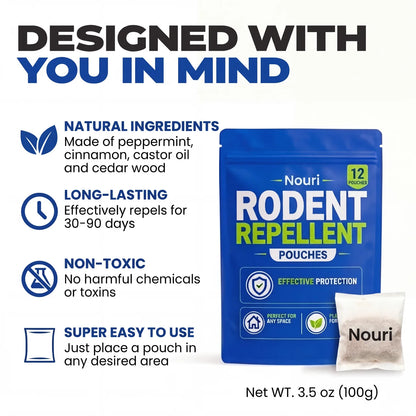 Nouri Rodent Repellent Pouches